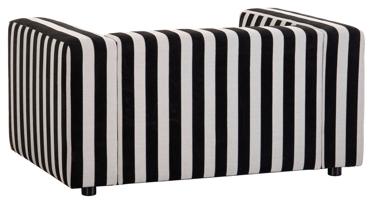 SESSEL in Webstoff Schwarz, Weiß  - Schwarz/Weiß, Design, Kunststoff/Textil (129/66/95cm) - Livetastic