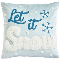 DEKORATIVNA JASTUČNICA 45/45 cm    BLUE WINTER WORLD  - plava, Konvencionalno, tekstil (45/45cm) - X-Mas