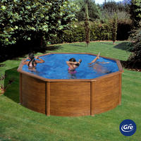 POOL GRE PACIFIC KIT350W - Braun, KONVENTIONELL, Metall (350/350/120cm) - Gre