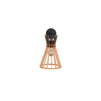 WANDLEUCHTE 20/24/35,5 cm   - Schwarz/Naturfarben, Natur, Holz/Metall (20/24/35,5cm)