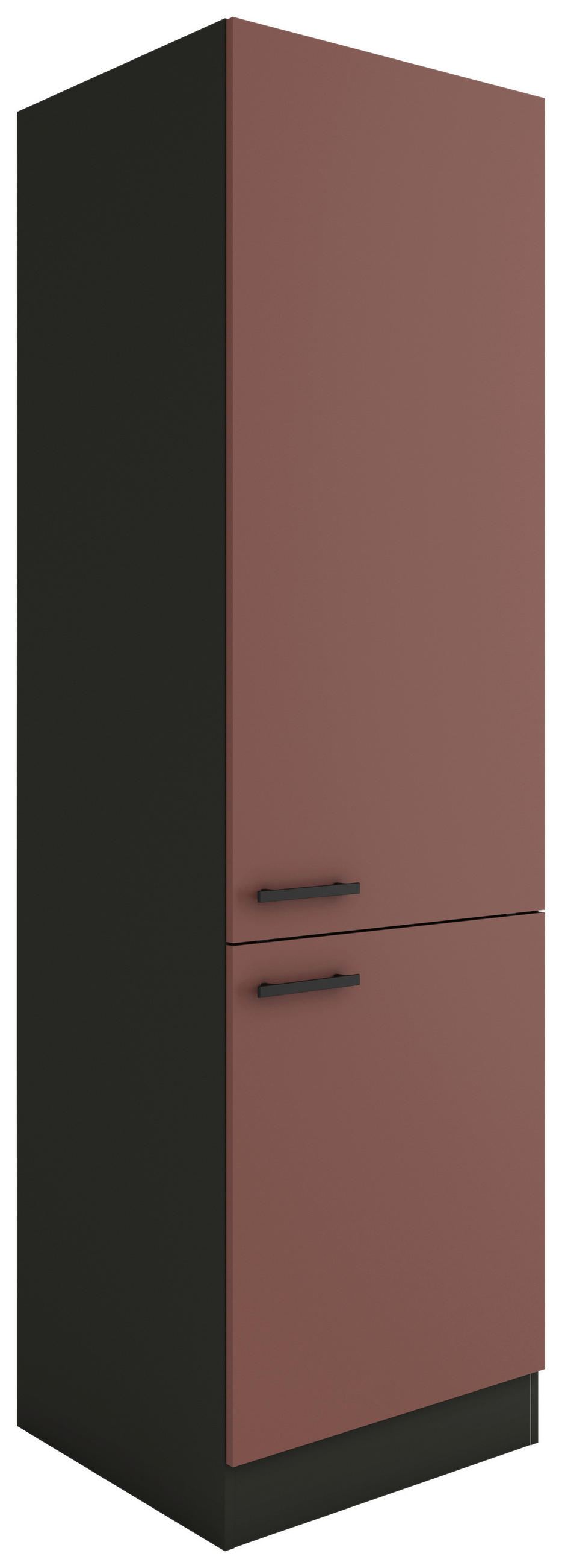 APOTHEKERSCHRANK 60/206,8/57,1 cm  in Rotbraun  - Rotbraun/Anthrazit, Basics, Holzwerkstoff/Metall (60/206,8/57,1cm) - Optifit