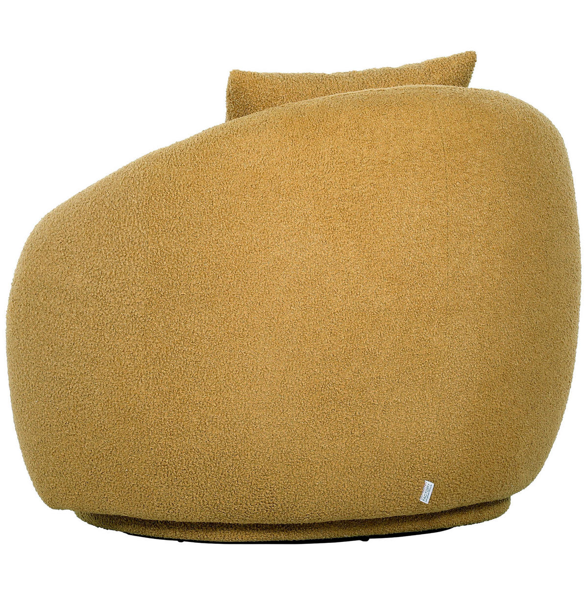 COCKTAILSESSEL in Chenille Senfgelb  - Senfgelb/Schwarz, Lifestyle, Textil/Metall (101/79/96cm) - Xora