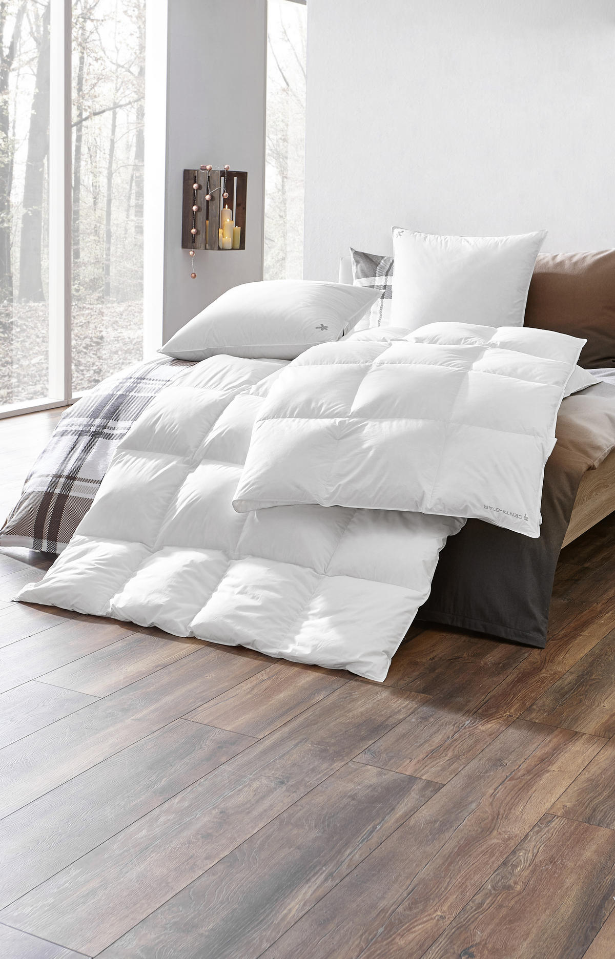 DAUNENDECKE   135/200 cm   - Weiß, Design, Textil (135/200cm) - Centa-Star