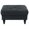 HOCKER Velours Anthrazit  - Anthrazit/Schwarz, Design, Holz/Textil (82/44/82cm) - MID.YOU