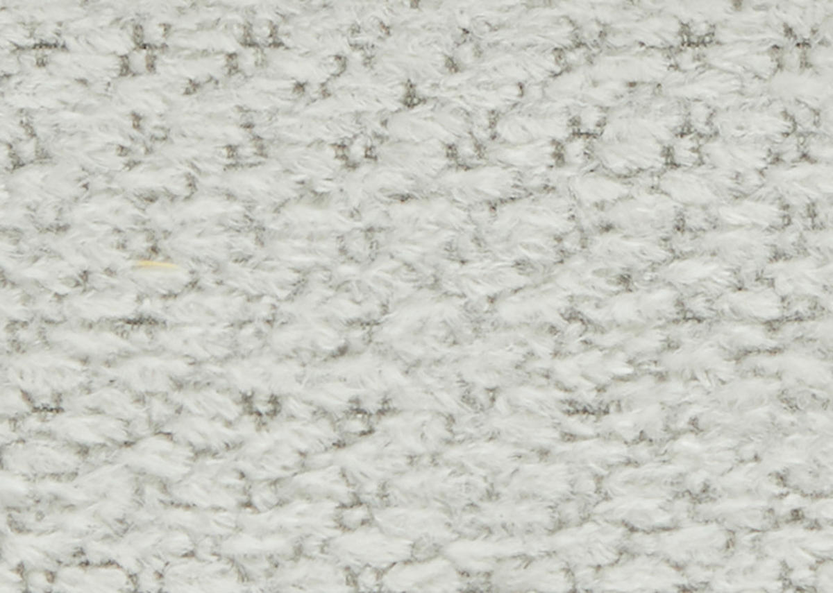 ECKSOFA Chenille Creme  - Creme/Schwarz, Design, Kunststoff/Textil (187/268cm) - Stylife