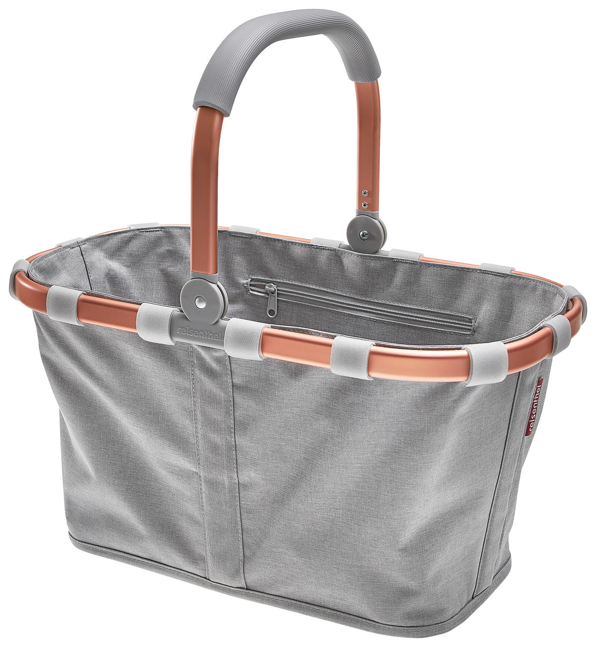 EINKAUFSKORB  - Roségold/Grau, Basics, Kunststoff/Textil (49/29/28cm) - Reisenthel