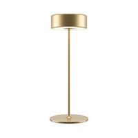 AKKU-TISCHLEUCHTE - Goldfarben, Design, Metall (12/34,5cm) - MAYTONI