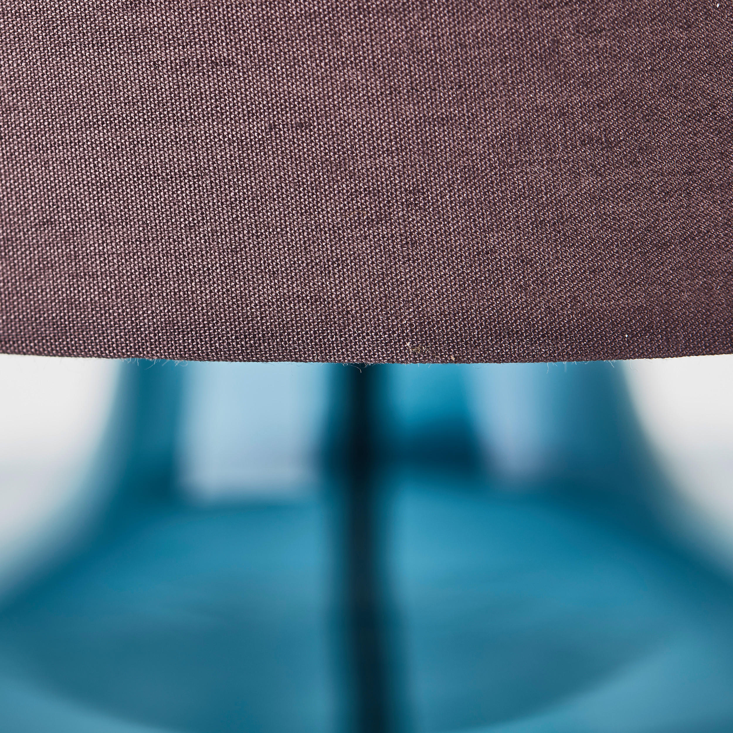 TISCHLEUCHTE 30/56,9 cm   - Taupe/Dunkelblau, KONVENTIONELL, Glas/Textil (30/56,9cm)