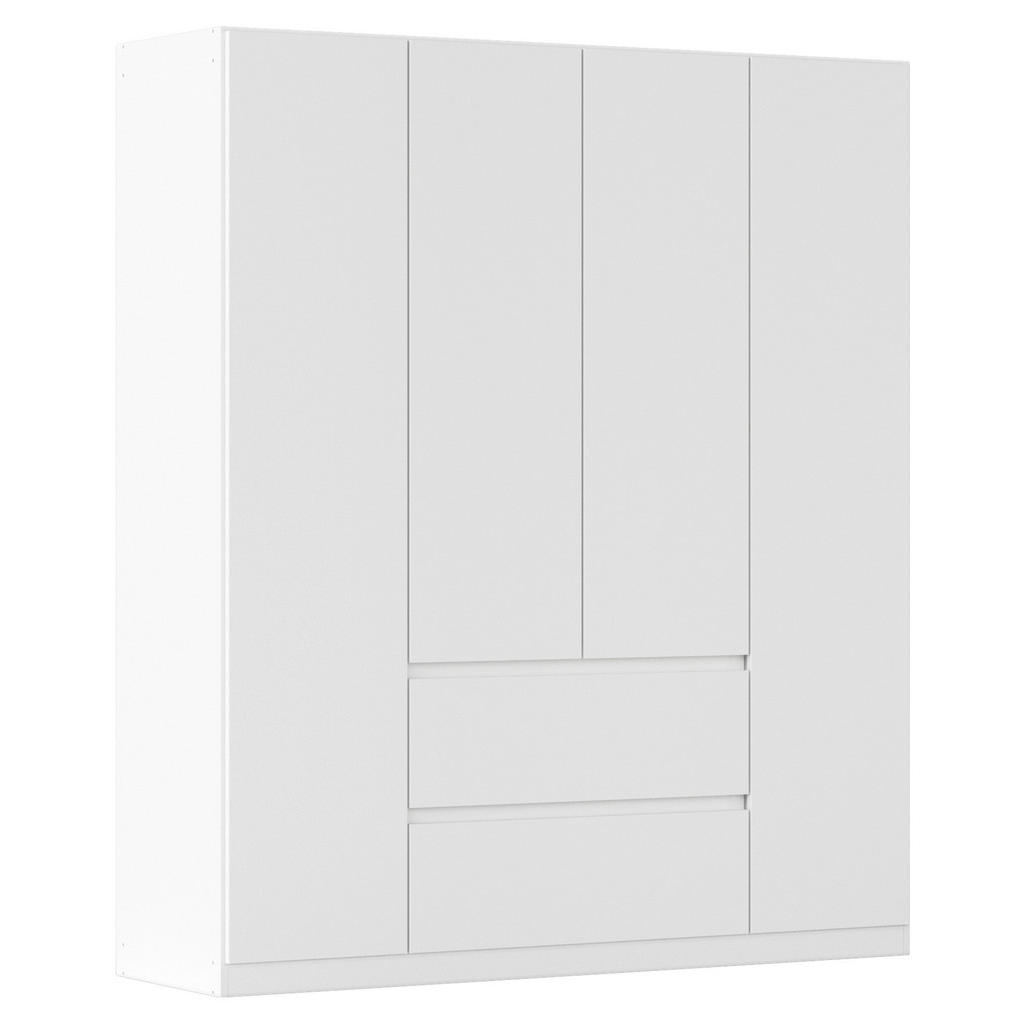 Drehtürenschrank mit Schublade 181 cm Mainz, Weiß