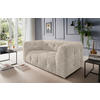 2-SITZER-SOFA Struktur Creme  - Creme/Schwarz, Design, Kunststoff/Textil (184/72/95cm) - Livetastic