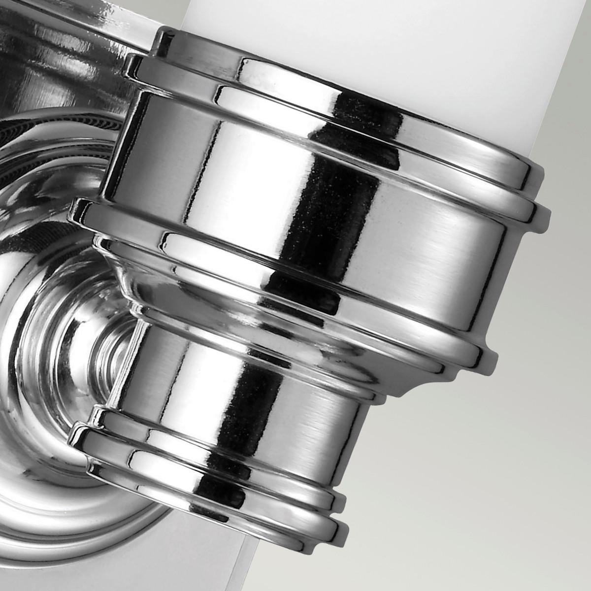 BADEZIMMER-WANDLEUCHTE - Chromfarben, Konventionell, Glas/Metall (12.7/36.8/12.1cm) - Elstead Lighting