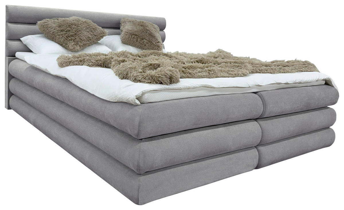 BOXBETT 180/200 cm  in Grau  - Grau, MODERN, Textil (180/200cm) - Livetastic