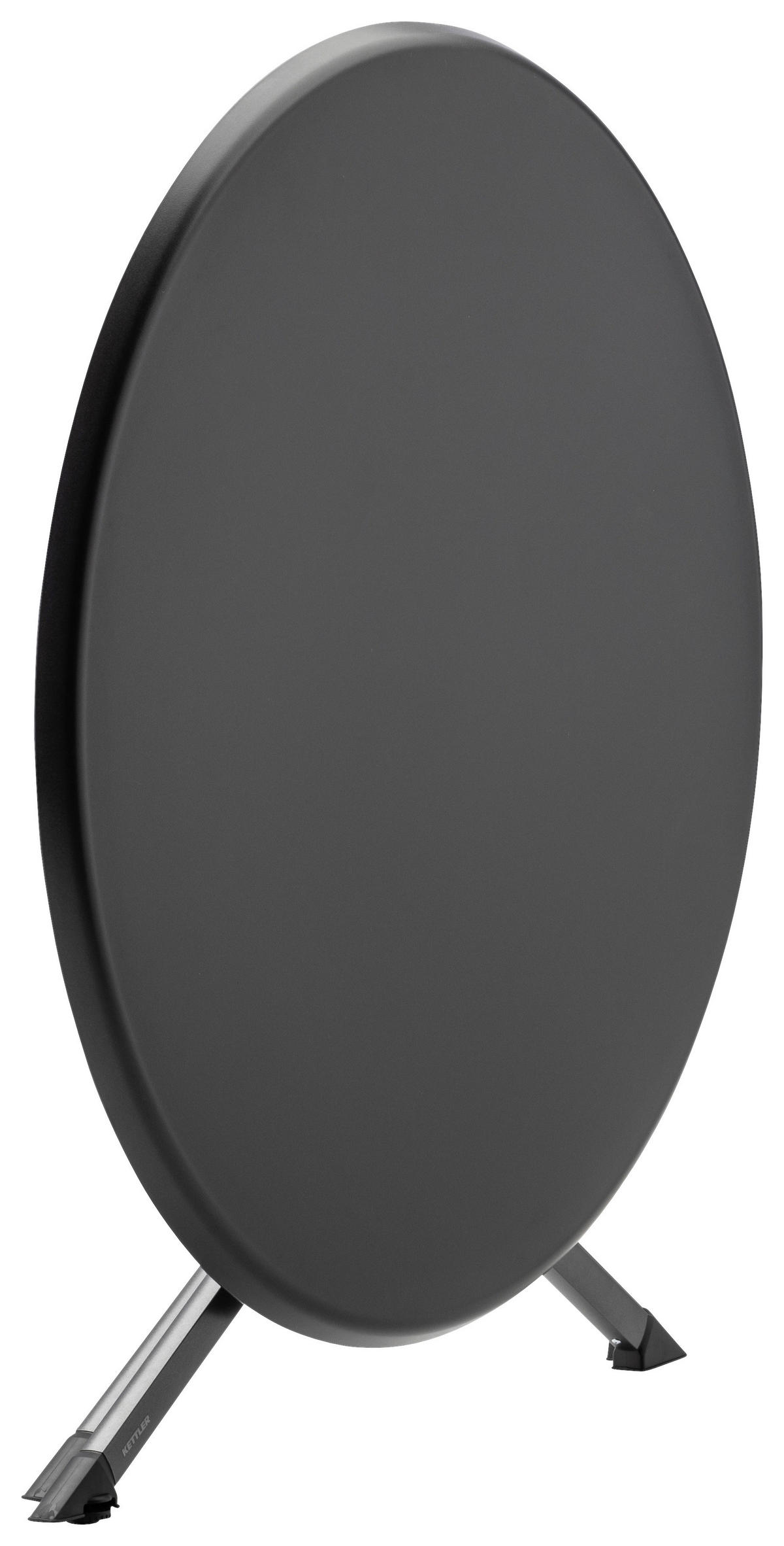 GARTENKLAPPTISCH 115/115/74 cm Metall, Kunststoff rund  - Anthrazit, Basics, Kunststoff/Metall (115/115/74cm) - Kettler