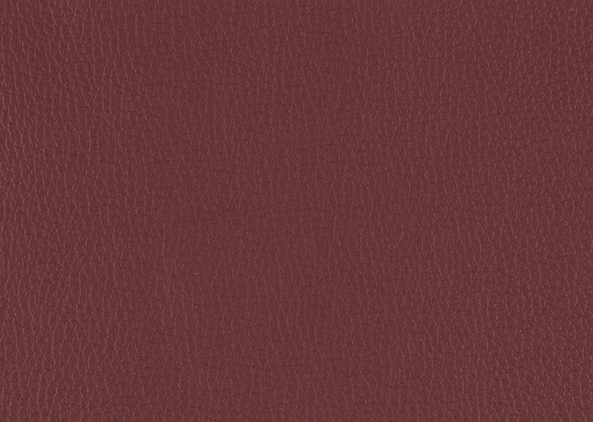 ECKSOFA in Echtleder Bordeaux  - Bordeaux/Schwarz, Design, Leder/Metall (188/307cm)