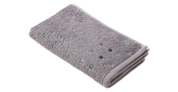 GÄSTETUCH QUATTRO Anthrazit 30/50 cm - Anthrazit, KONVENTIONELL, Textil (30/50cm) - Esposa