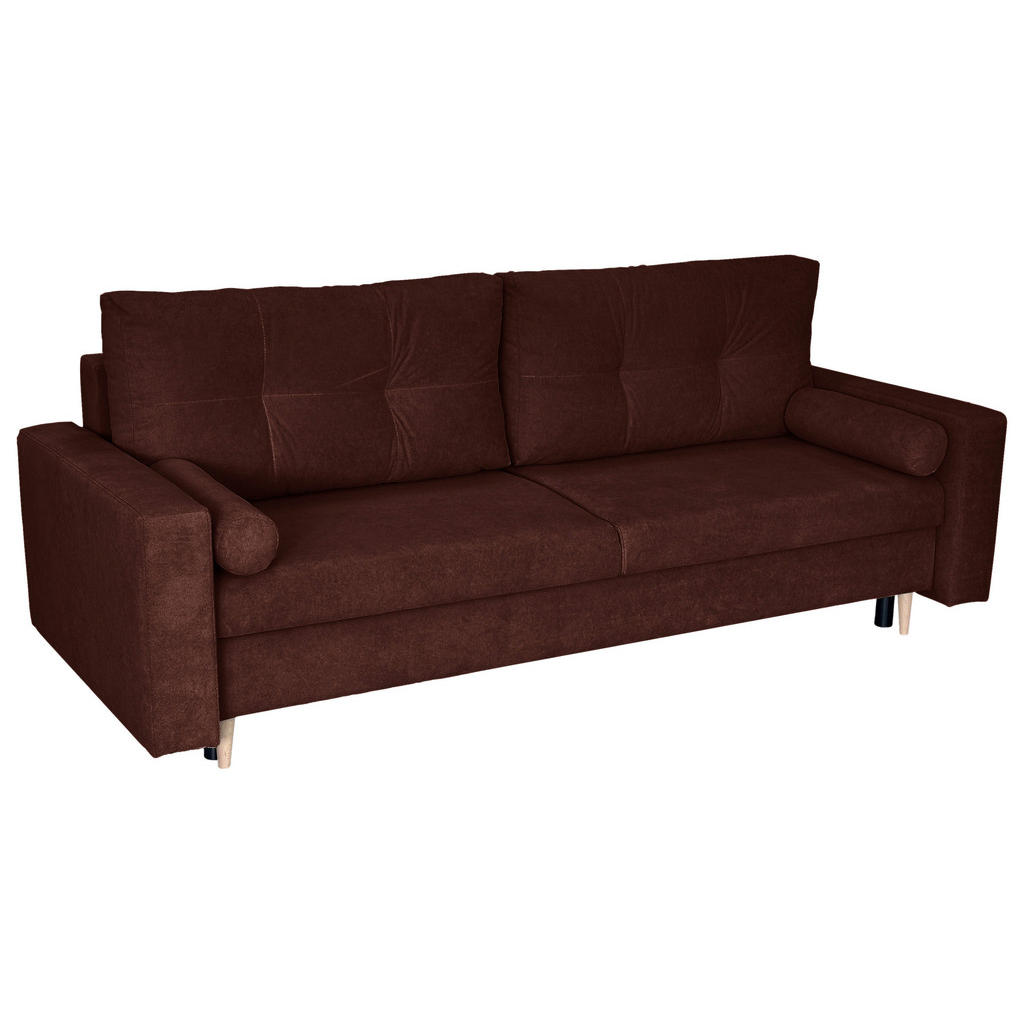 Thumbnail - Mid.you Schlafsofa, Rot, Textil, 3-Sitzer, Füllung: Polyurethan (PUR),Polyurethan (Pur), 220x96x98 cm, Made in EU, Liege...