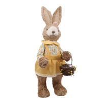 DEKOHASE   - Dunkelgelb/Braun, LIFESTYLE, Holz/Kunststoff (19cm)