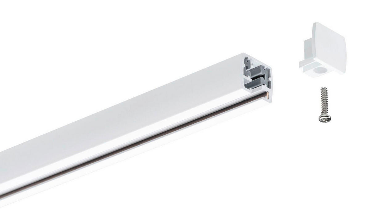 SCHIENENSYSTEM-ENDKAPPE URail Universal Endcap 2-Pack 1,3/1,8/2,1 cm   - Weiß, Basics, Kunststoff (1,3/1,8/2,1cm) - Paulmann