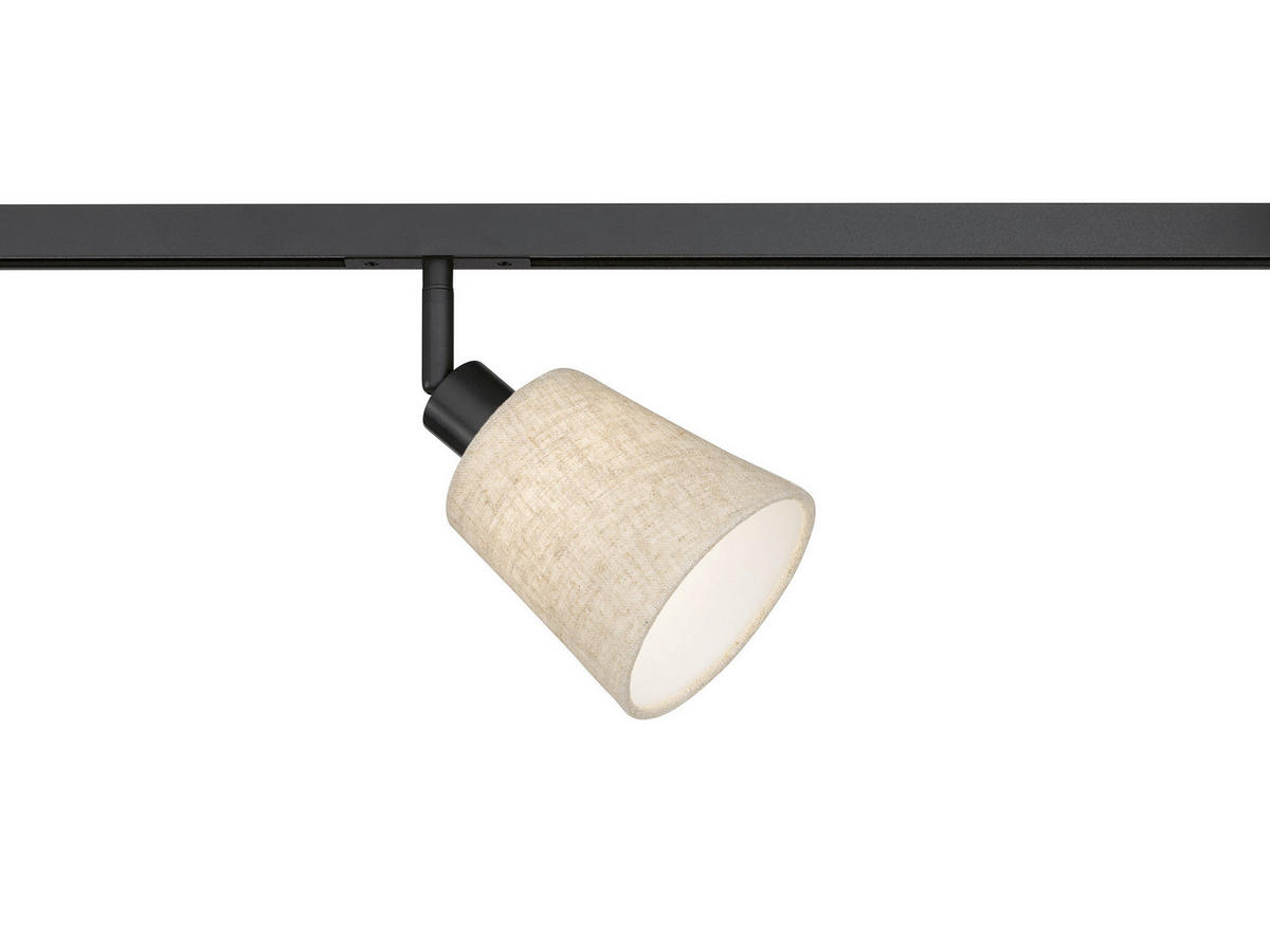 SCHIENENSYSTEM - Sandfarben/Schwarz, Design, Textil/Metall (11/23cm) - Fischer & Honsel