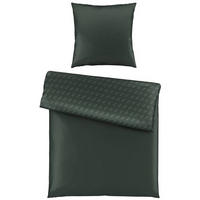 BETTWÄSCHESET Satin 160/210 cm  50 cm/70 cm  - Grün, Basics, Textil (160/210cm) - Dieter Knoll