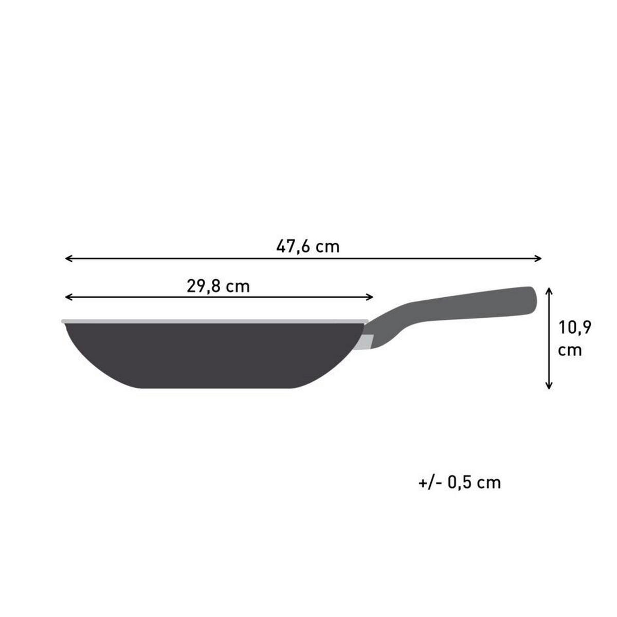 VOK PONEV  Expertise 28 cm  - črna, Basics, kovina (28cm) - Tefal