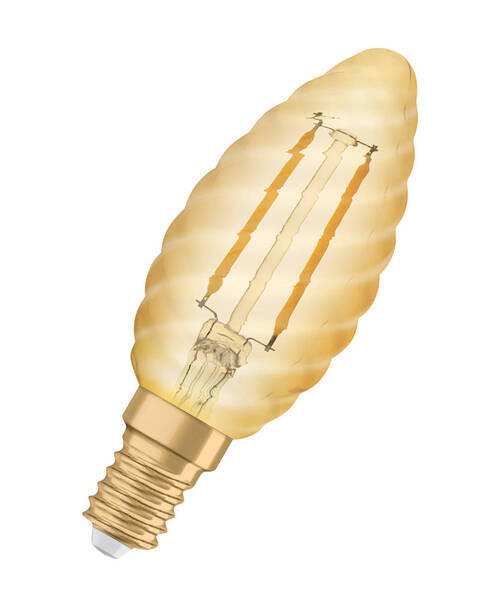 LED-LEUCHTMITTEL   E14 2,5 W 220 lm 2 Stück  - Goldfarben, Basics, Glas (3,5/10cm) - Osram
