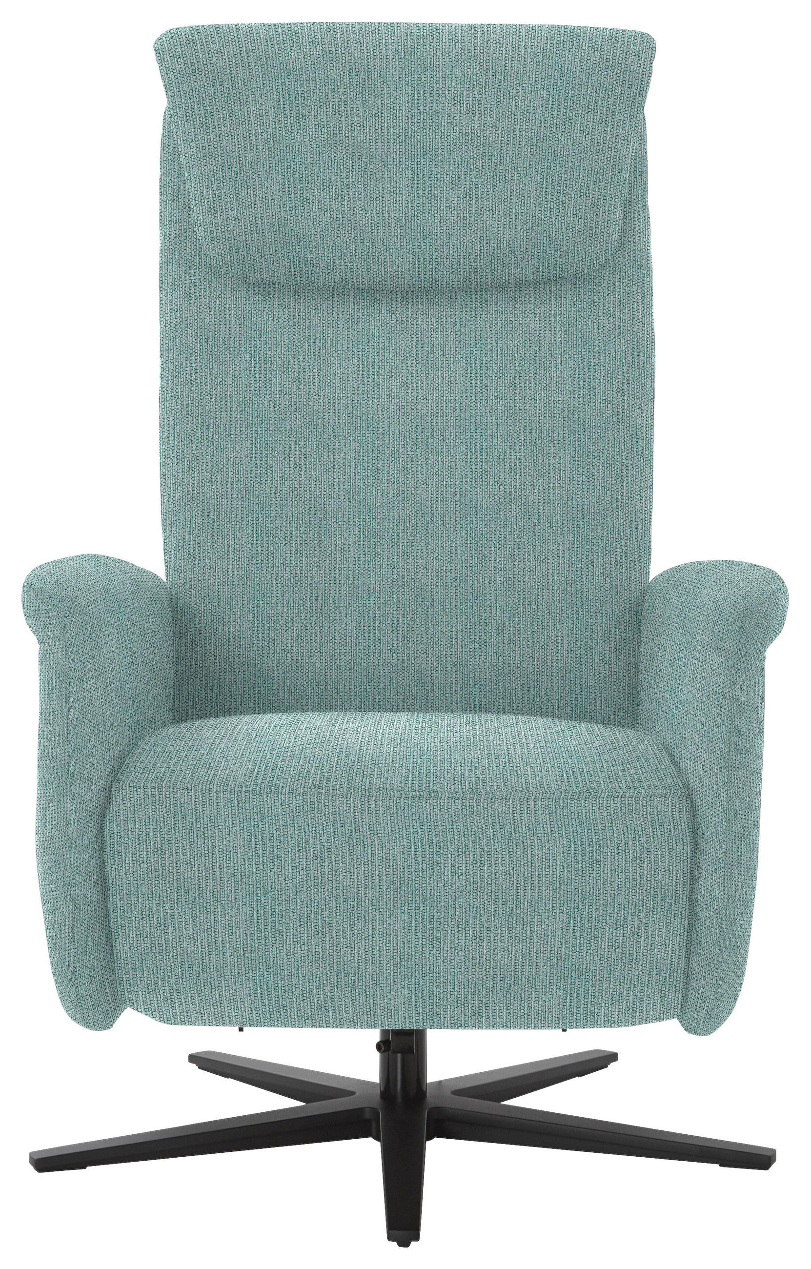 RELAXSESSEL in Textil Salbeigrün  - Salbeigrün/Schwarz, Design, Textil/Metall (77/115/89cm) - Pure Home Comfort