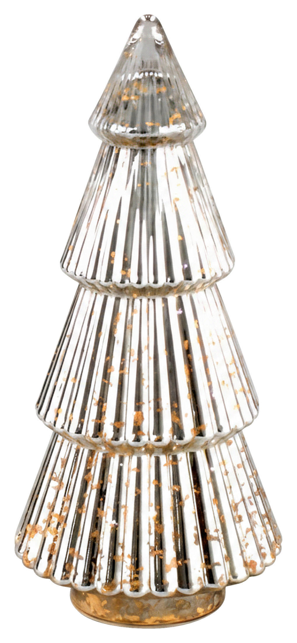 DEKOWEIHNACHTSBAUM  - Silberfarben, LIFESTYLE, Glas (17,5/38cm) - X-Mas