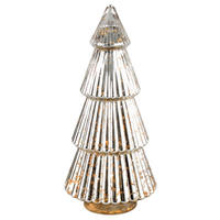 DEKOWEIHNACHTSBAUM  - Silberfarben, LIFESTYLE, Glas (17,5/38cm) - X-Mas