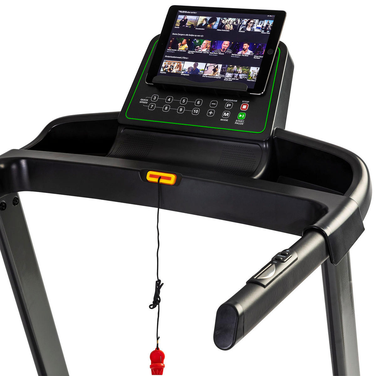 LAUFBAND - Schwarz/Grün, KONVENTIONELL, Kunststoff/Metall (152/70/135cm)