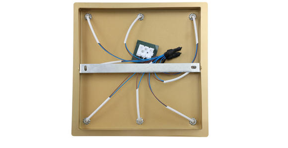 HÄNGELEUCHTE 31/31/55,5 cm  - Goldfarben/Weiß, Trend, Glas/Metall (31/31/55,5cm) - Novel