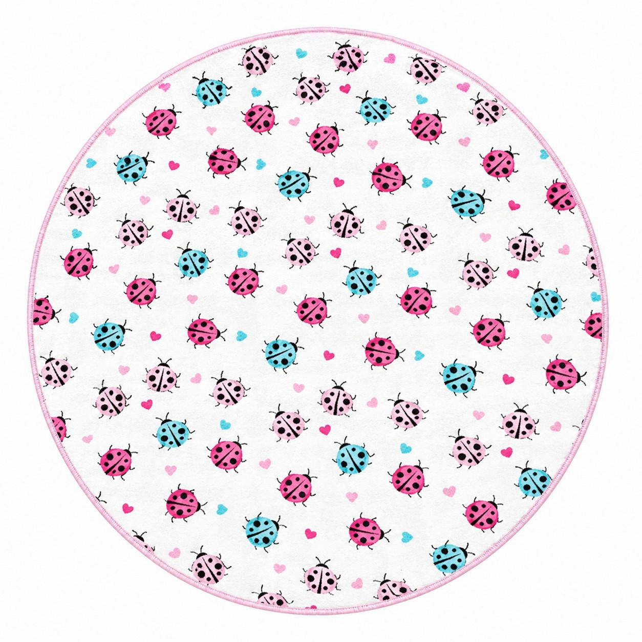 KINDERTEPPICH  Wohnzimmer 150/150 cm Multicolor rund  - Multicolor, Basics, Textil (150/150cm)