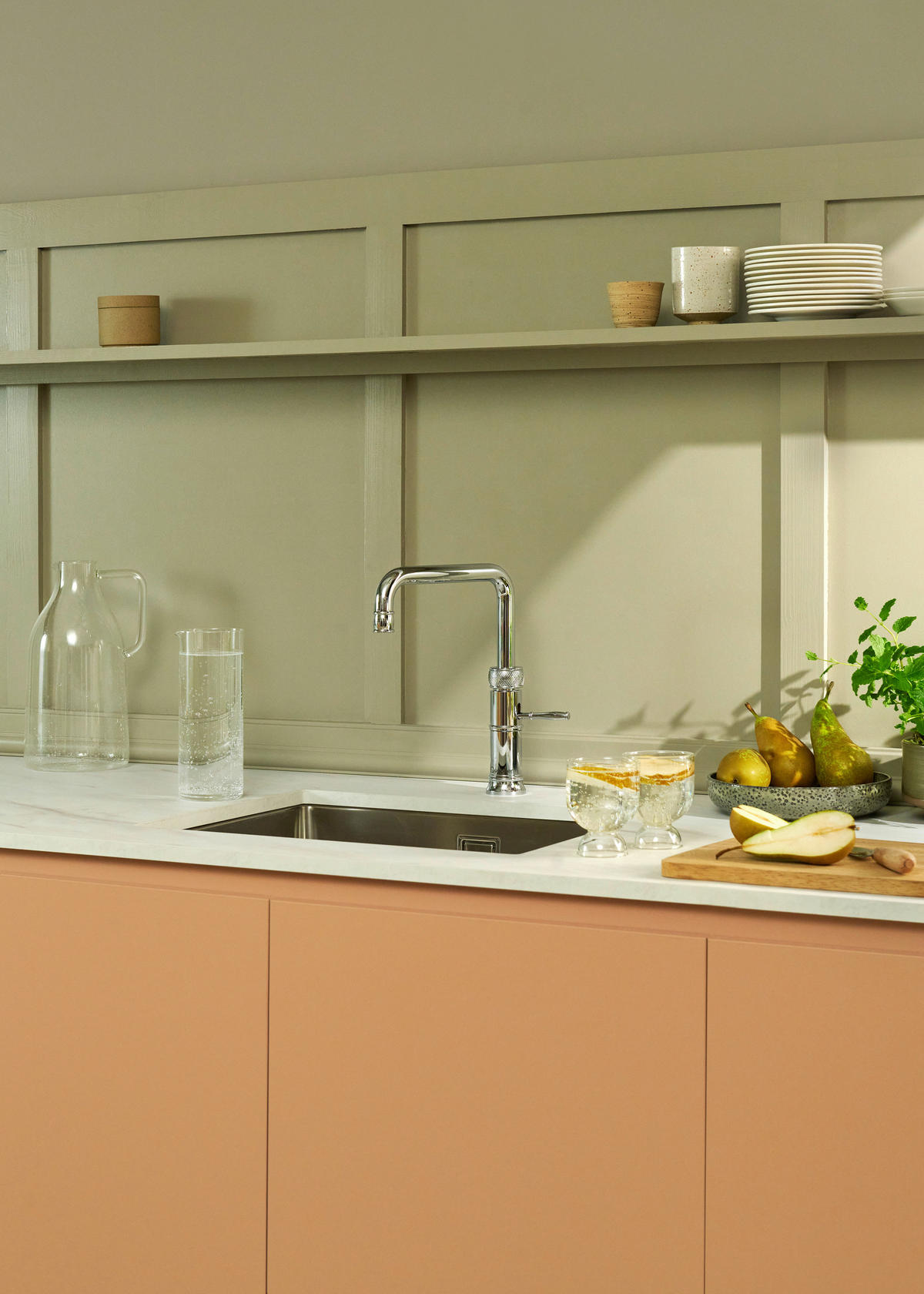 KÜCHENARMATUR Classic Fusion Square  - Chromfarben, Basics, Metall (5/29,1/25,1cm) - Quooker