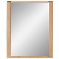 WANDSPIEGEL 74/93/4 cm    in rechteckig  - Buchefarben, Natur, Glas/Holzwerkstoff (74/93/4cm) - Linea Natura