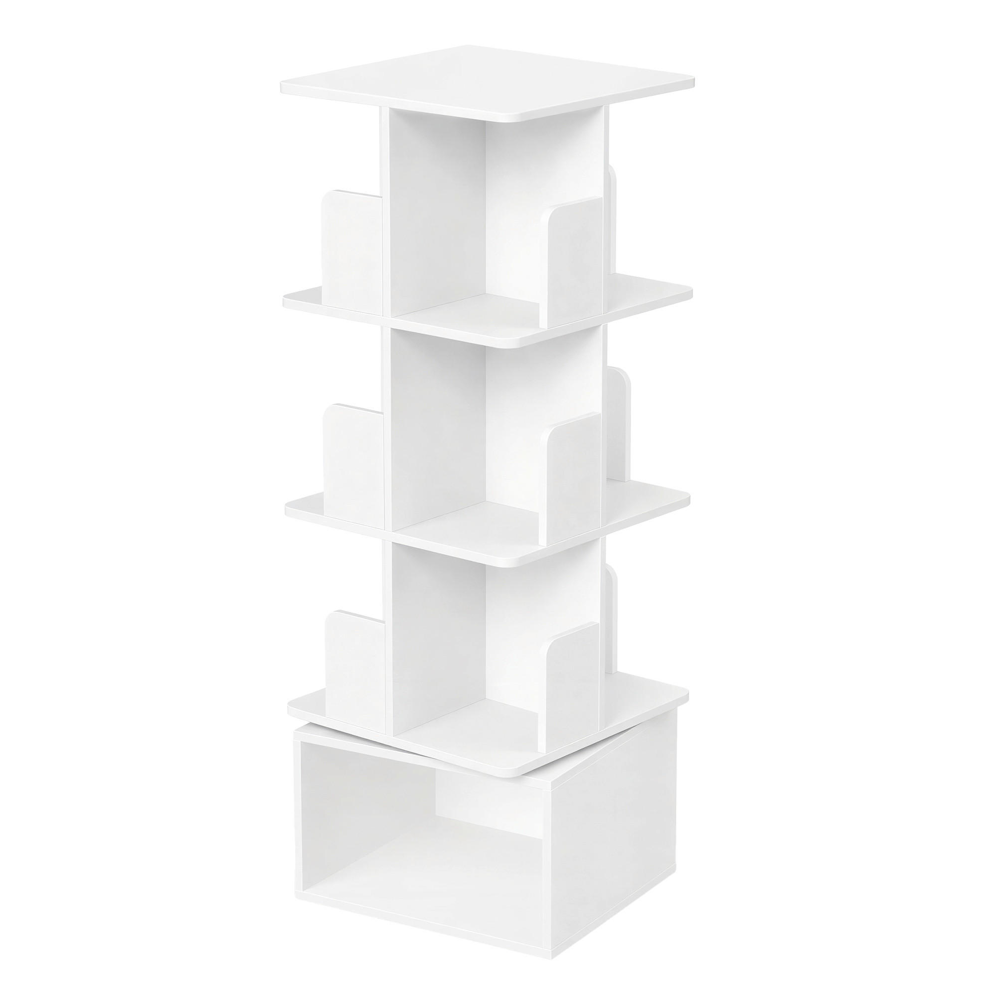 Boxxx OTOČNÝ REGÁL, bílá, 40/124,6/40 cm