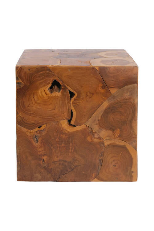 SIDOBORD i trä 45/45/45 cm  - klar, Natur, trä (45/45/45cm) - Kayoom