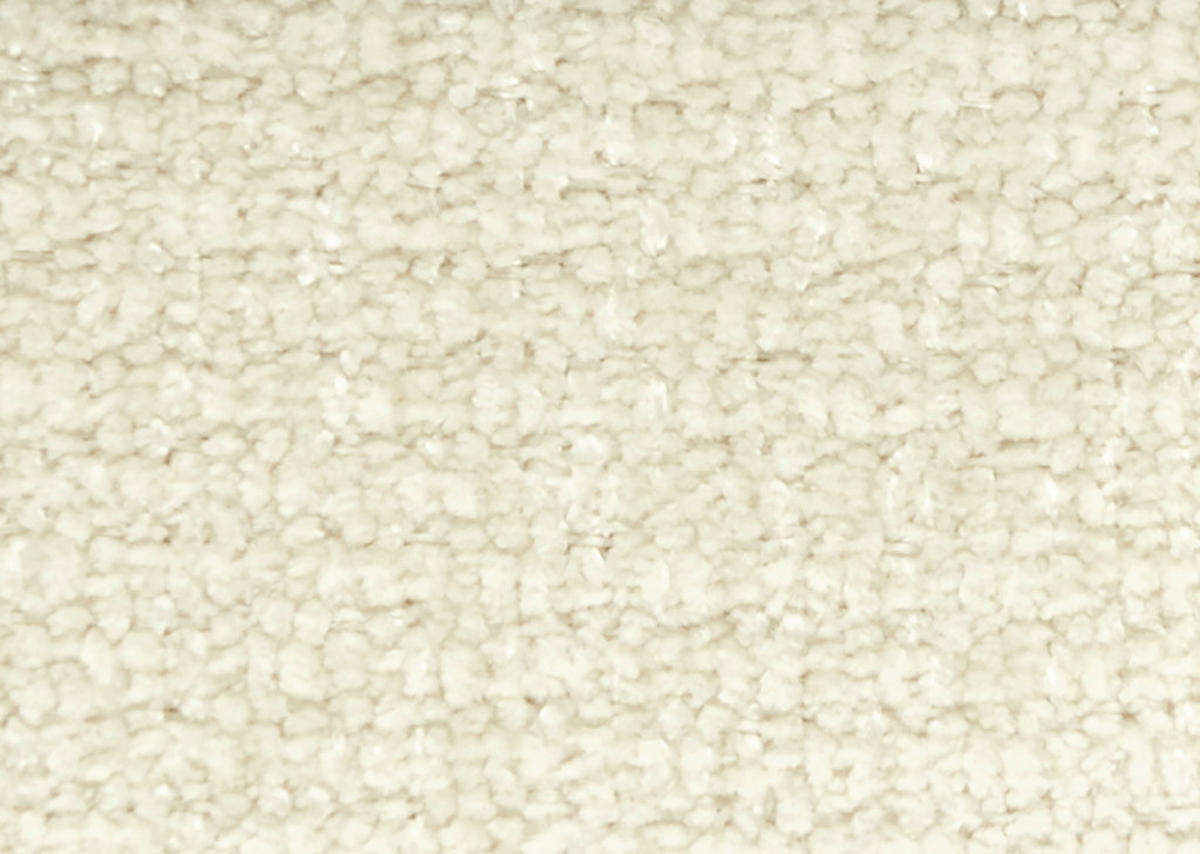 ECKSOFA in Chenille Creme  280/170-195 cm  - Creme/Schwarz, Design, Textil/Metall (280/170-195cm) - Dieter Knoll