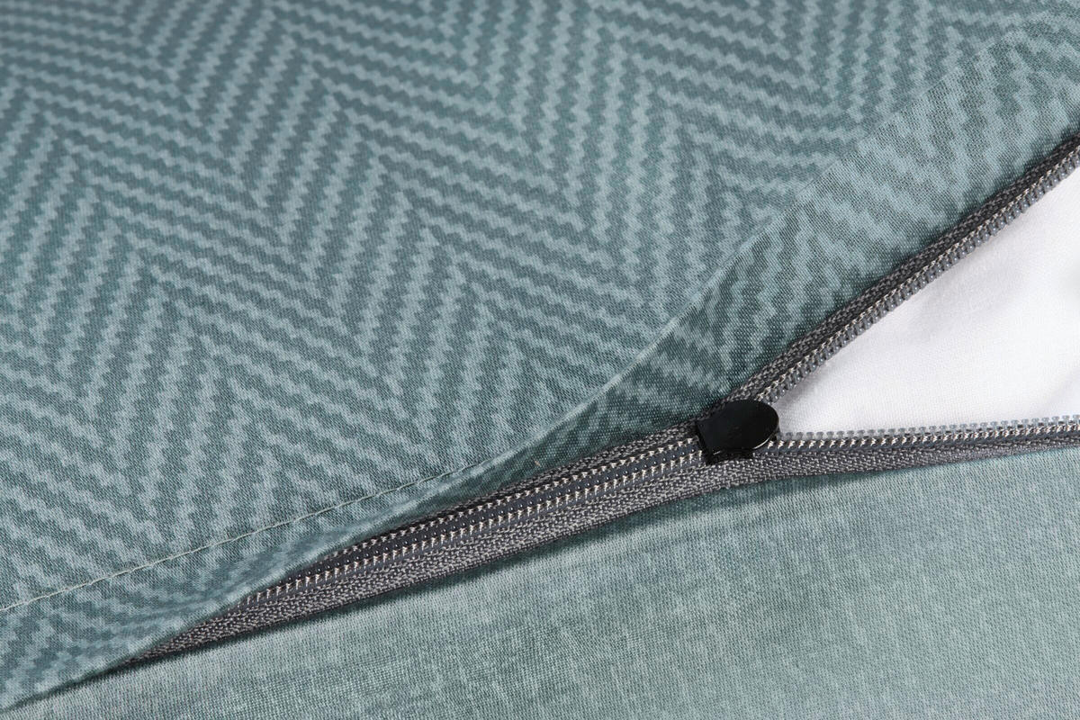WENDEBETTWÄSCHE Makosatin 155/220 cm  - Smaragdgrün, Basics, Textil (155/220cm) - Joop!