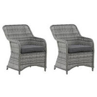UTESTOLAR SET i metall, textil grå  - grå, Klassisk, metall/textil (65/92/75cm) - Gardenson