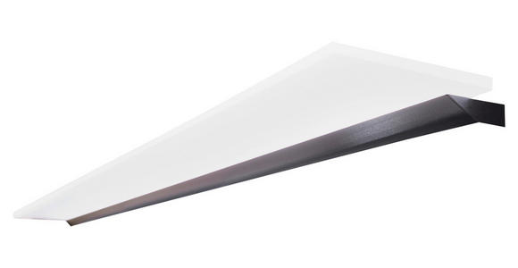 AUFBAULEUCHTE - Schwarz, Design, Kunststoff/Metall (93,4/2,4/12,7cm) - Novel
