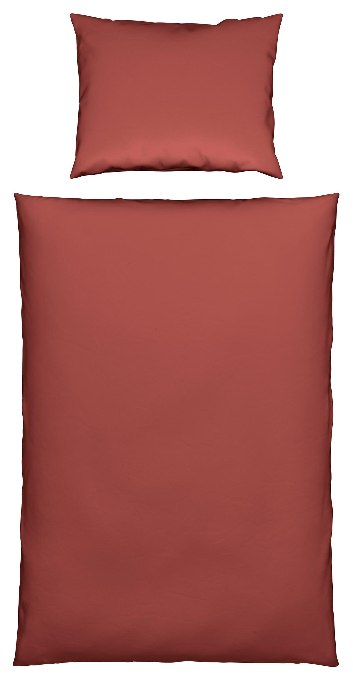 BETTWÄSCHE 2-teilig Renforcé 140/200 cm  - Rot, Basics, Textil (140/200cm) - Esposa