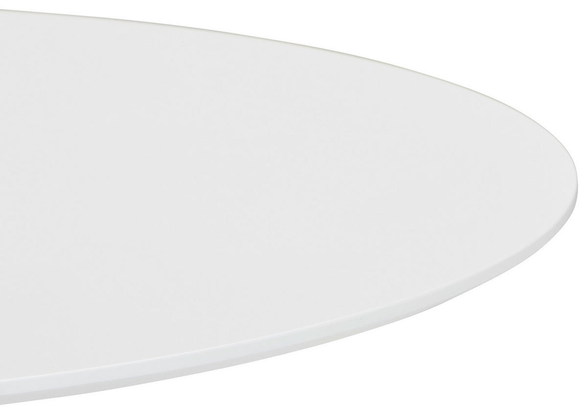 JEDILNA MIZA, bela  - bela, Moderno, leseni material (120/120/76cm) - MID.YOU