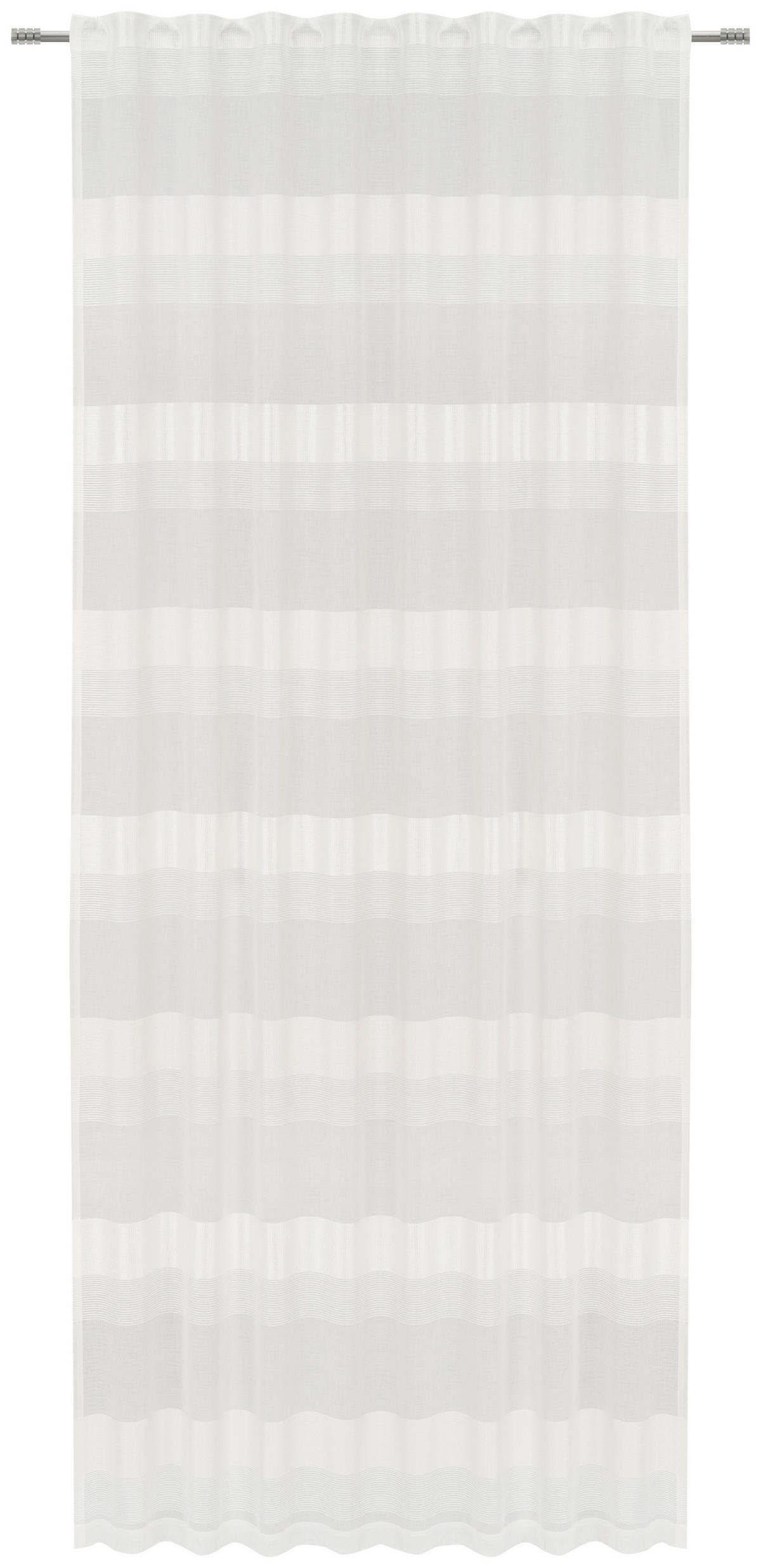 KONČANA ZAVESA  prosojno  135/245 cm   - krem barve, Basics, tekstil (135/245cm) - Esposa