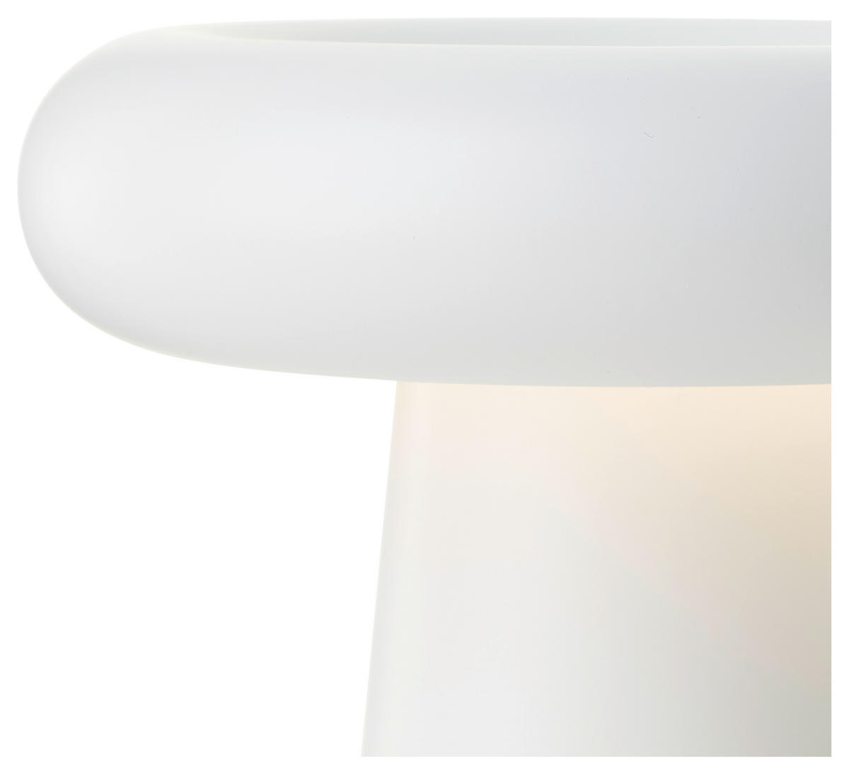 AKKU-TISCHLEUCHTE 14/18,5 cm  - Weiß, Design, Metall (14/18,5cm)