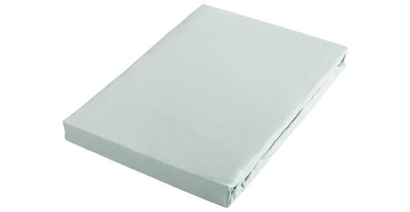 SPANNLEINTUCH 180/200 cm Jersey  - Türkis/Grün, Basics, Textil (180/200cm) - Novel