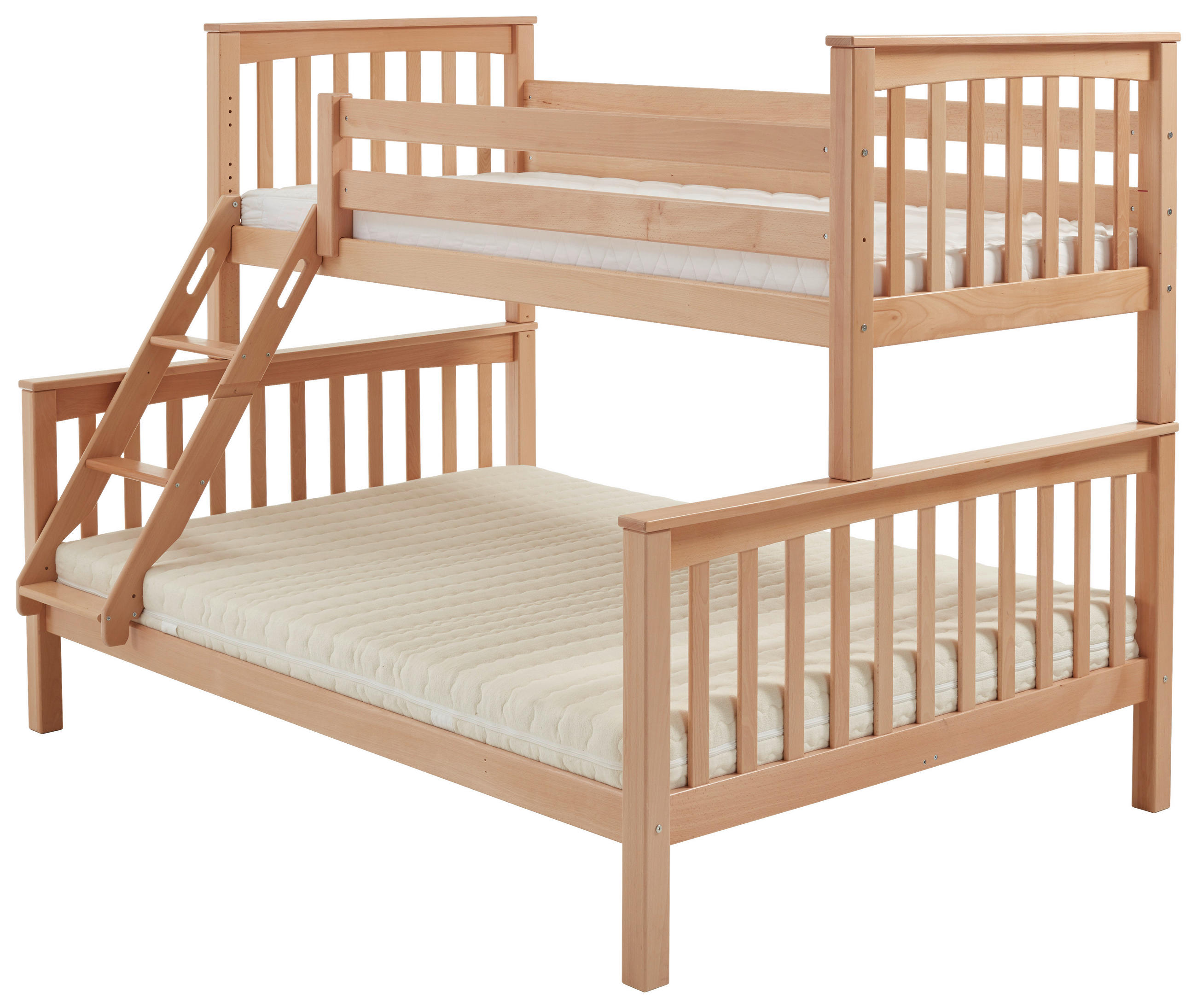PAT SUPRAETAJAT 90-140/200 cm  - culoare lemn fag, Modern, lemn (90-140/200cm) - Carryhome