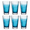 GLÄSERSET Vario 6-teilig  - Blau, Design, Glas (280ml) - Leonardo