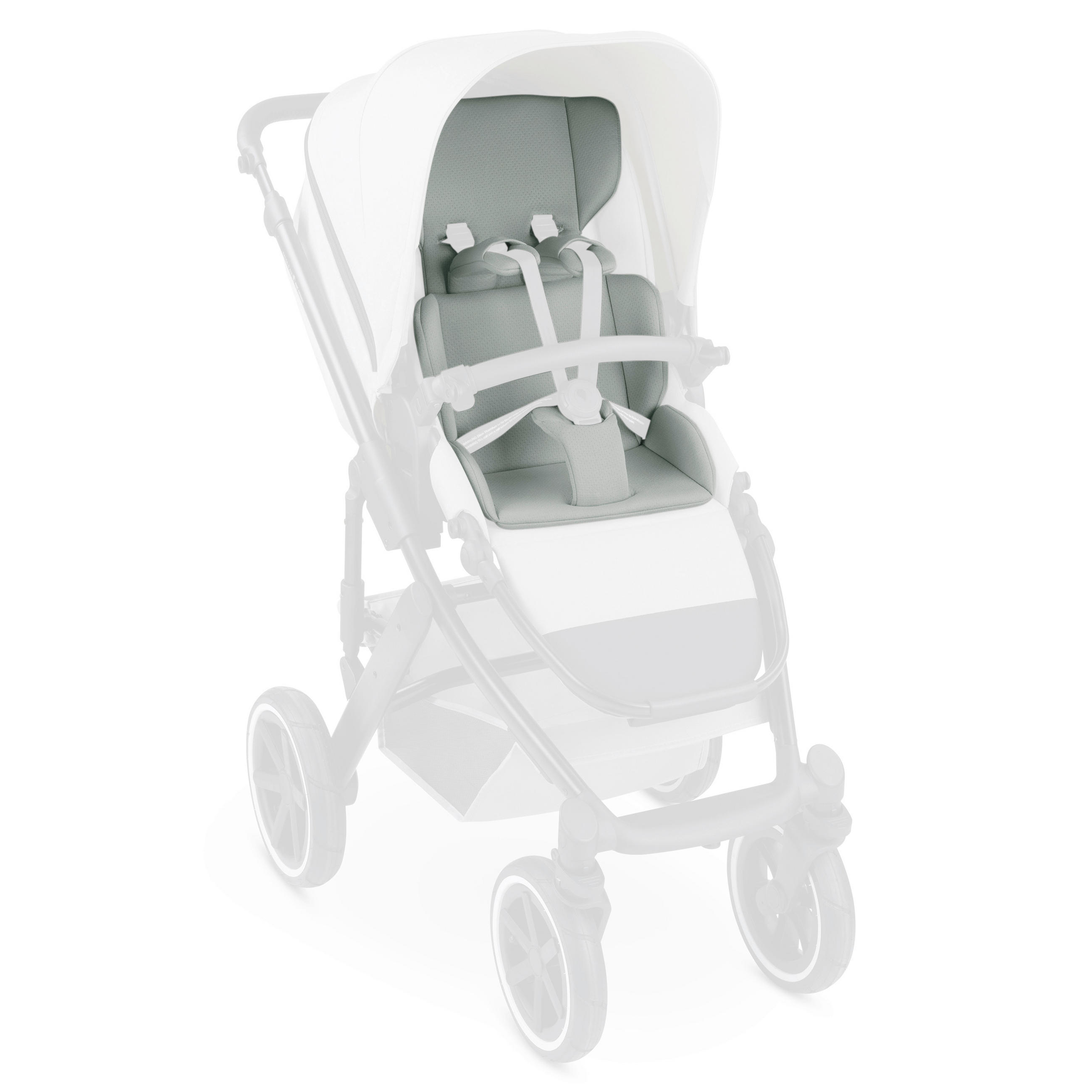 KINDERWAGENEINLAGE Einlagen-Set Kinderwagen  - Pastellgrün, Basics, Textil (42/31/7cm) - ABC Design