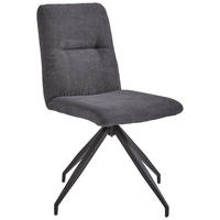 STOLICA  antracit, crna  metal, tekstil      - crna/antracit, Konvencionalno, metal/tekstil (47,5/90/61cm) - Hom`in