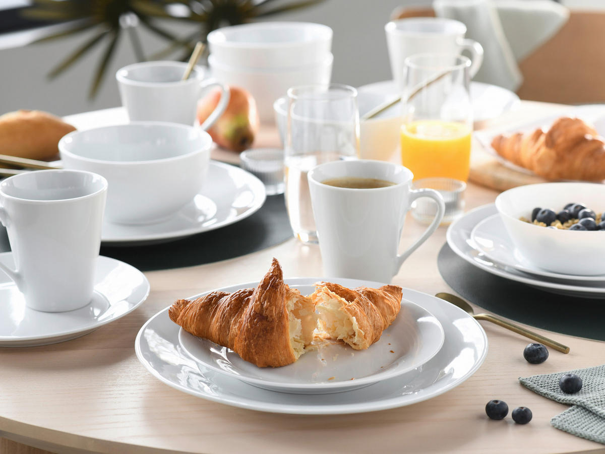 KOMPLETT SERVIS Base Weiß 16 delar  - vit, Basics, keramik - Creatable